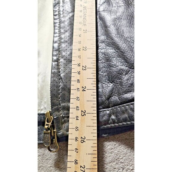 Belstaff Leather Jacket Men LG RARE Italy Racer Biker Motorcycle Pilot Top Gun - Picture 11 of 16